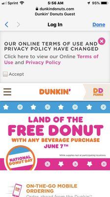 Free donut