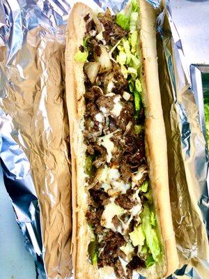 12 inch cheese steak