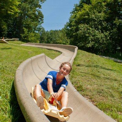 Riding the Slide always brings big smiles.