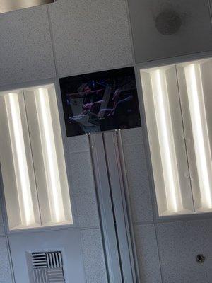 ceiling tv