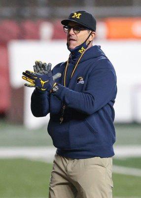 Current Wolverines head coach Jim Harbaugh.