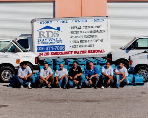 RDS Water and Mold manpower and equipment