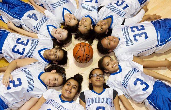 Manhattan Christian Academy's girl's basketball team!