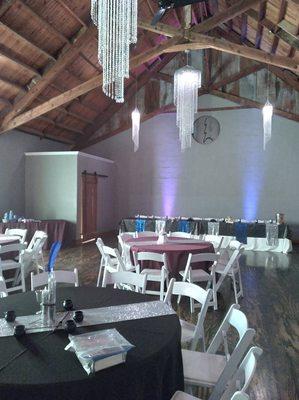 Reception changeover from ceremony space--same room!