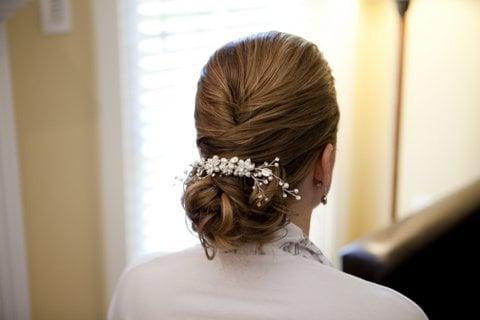 Wedding day hair and makeup