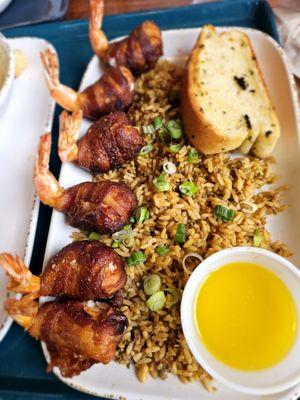 Bacon wrapped shrimp