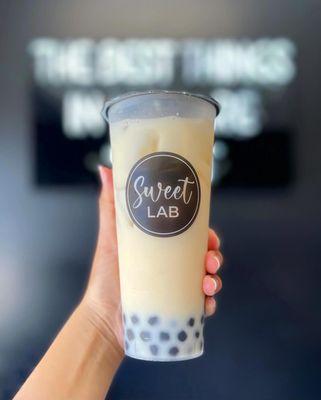 Jasmine Milk Tea with boba