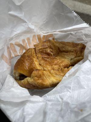 Croissant with Sausage and Egg