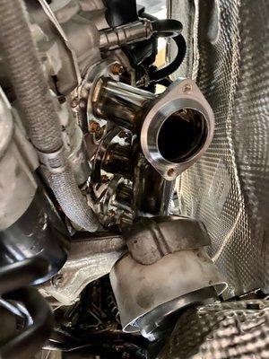 Shorty headers install on m113k amg engine