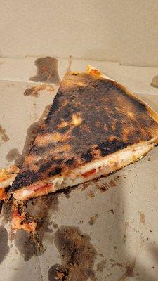 Burnt pizza