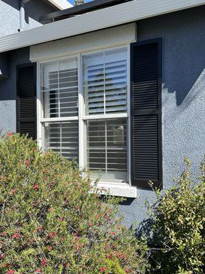 Old shutters had sun damage and rot and now look brand new!