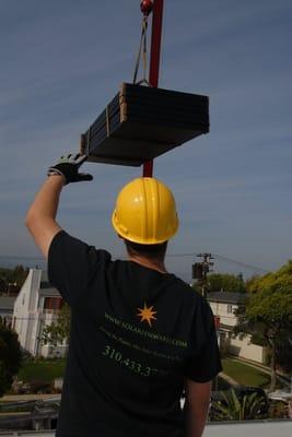 Home flies in solar panels!