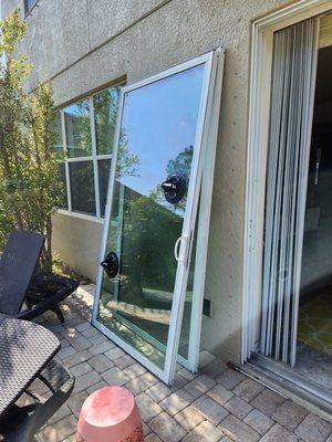 Sliding door repair