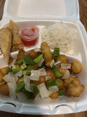 Sweet and sour chicken