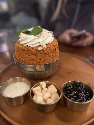 Boba Thai Tea Bingsoo