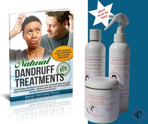 Perfect Complete set for dry scalp and thirsty hair PLUS the eBook with recipes to end dandruff