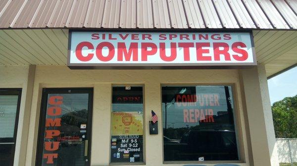 Our store front, Ocala's mom and pop computer shop.