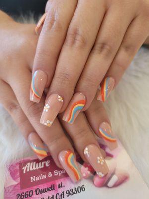 Nail with design