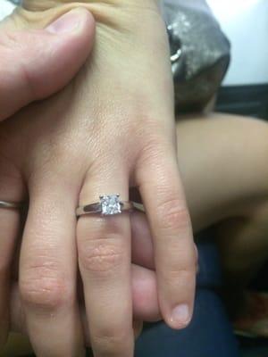 She said yes!!! Thanks to the staff at Sam's for helping make this possible!