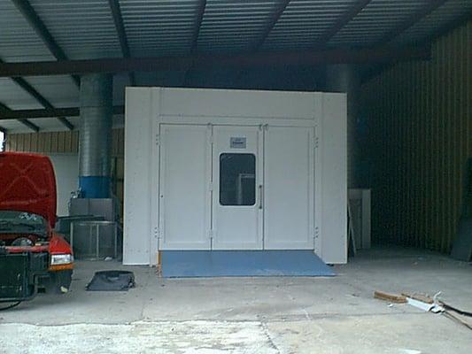 Picture of the Binks Paint Booth