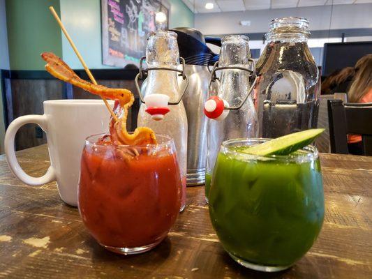 Bloody Mary and Kale Tonic w/ vodka