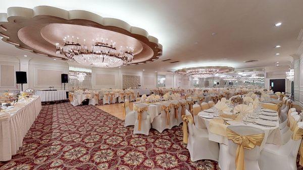 The Empire Room...Our main ballroom.  Newly Renovated!