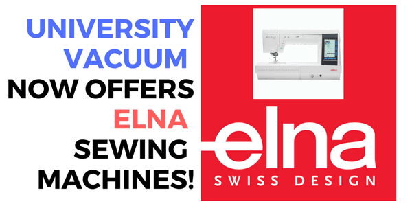 Now selling Elna sewing machines!!