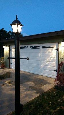 Outdoor lights installed by Yellow Electric...great job