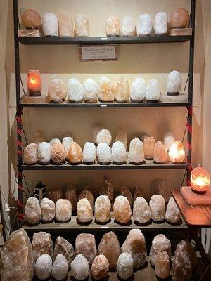 Large selection of salt stone