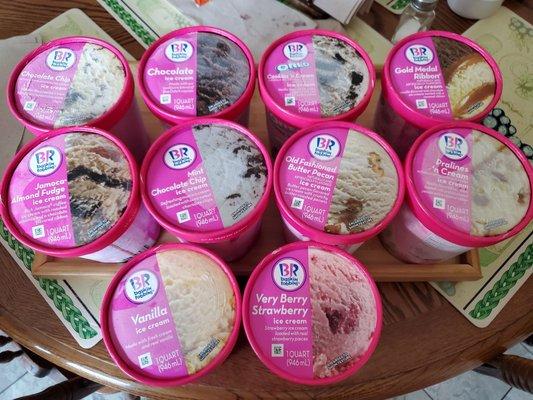 10 prepacked quartz size ice cream