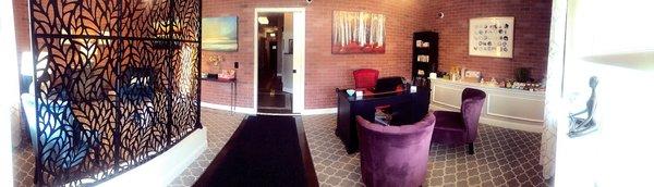 A panoramic view of our reception area.