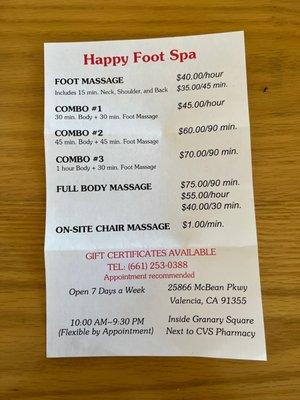 Happy Foot Spa