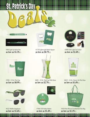 St Patty's day deals