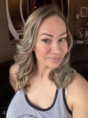 Ash highlights with cut