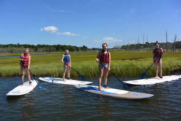 Kid's paddle boarding