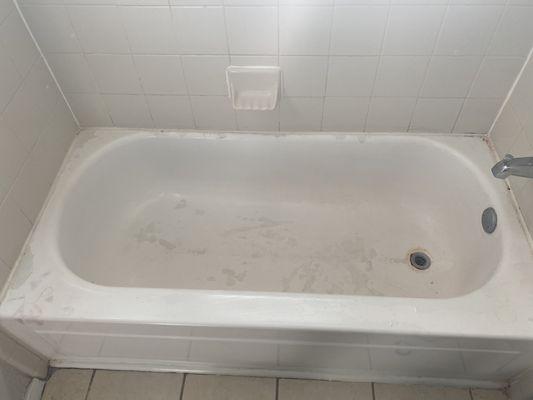 Master bath that they claimed "didn't need resurfacing"