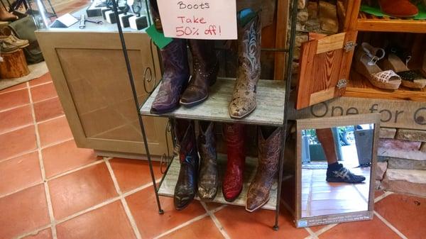 Cute western boots for the ladies.