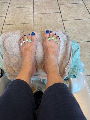 Fabulous pedicure.