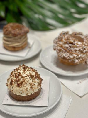 Tarte Isatis, Paris Brest, Brioche Vanille