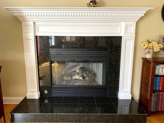 After: Fireplace Mantel