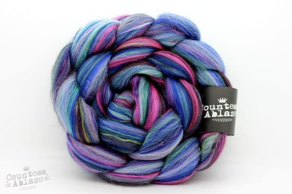 The Altered Stitch's exclusive custom fiber blend by Countess Ablaze!