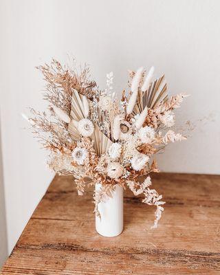 Dried floral arrangement