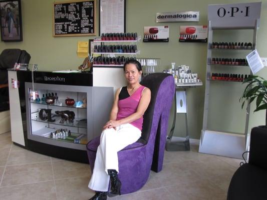 Come on in and see us.  We have O.P.I, CND Shellac, and offer a clean and comfortable environment :)