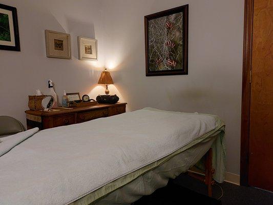 Cuyahoga River massage therapy room