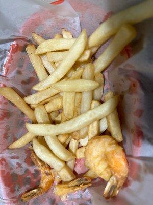 Kids shrimp basket.