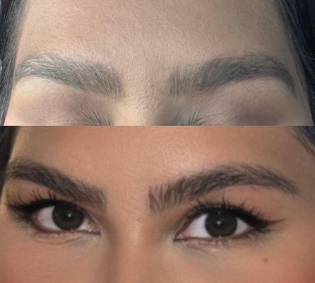 My eyebrows few days apart