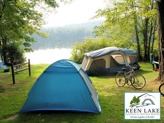 Scenic tenting by Keen Lake.