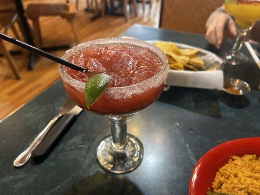 Strawberry margarita made to perfection