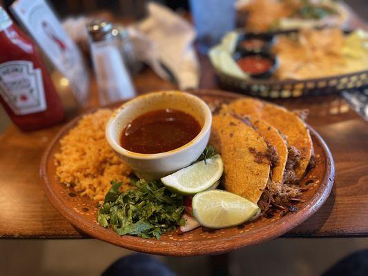 Birria Tacos-Plate