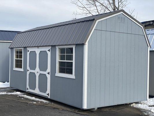 10x16 side lofted barn